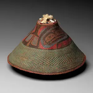 A woven hat from the Northwest Coast