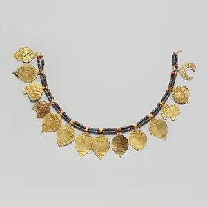 A gold leaf headdress from Mesopotamia